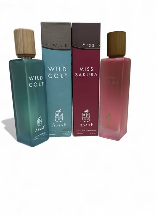 Wild Colt & Miss Sakura Assaf Prefume Combo