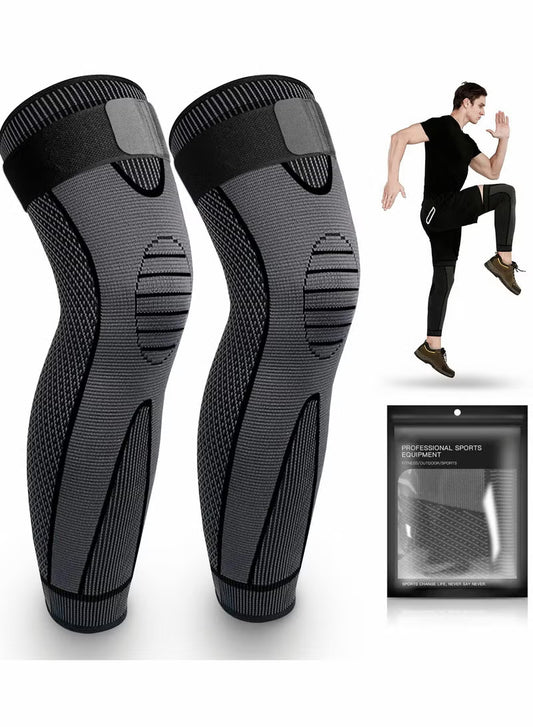 Pair of Leg Knee Support- Compression Sleeves –