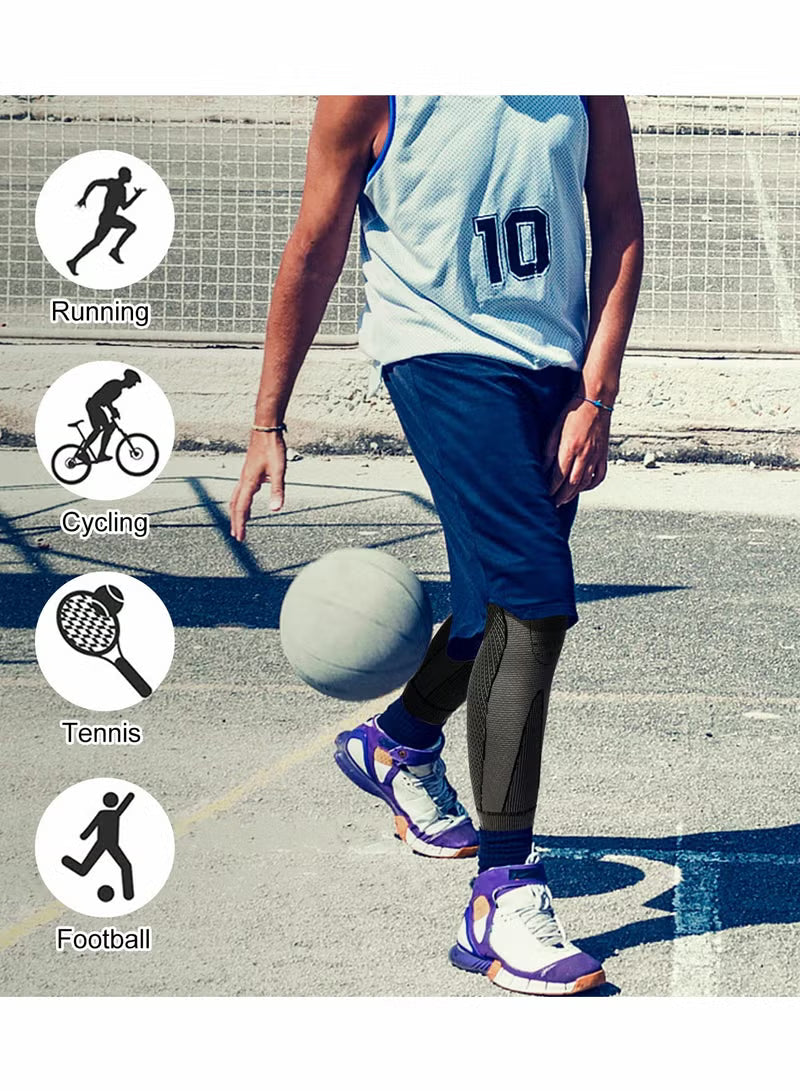 Pair of Leg Knee Support- Compression Sleeves –
