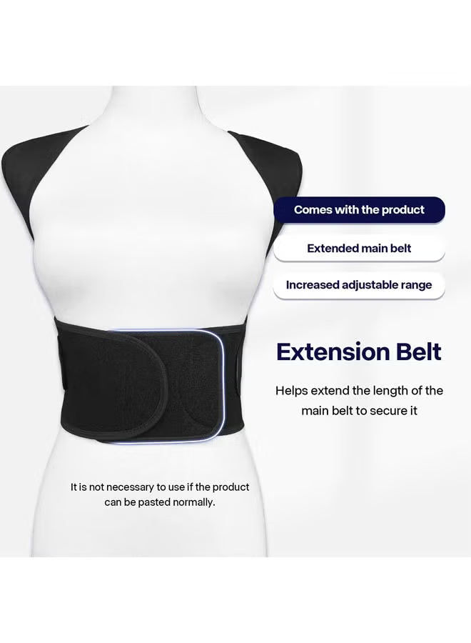 Back Brace Posture Corrector – Adjustable Shoulder & Spine Support for Pain Relief, Scoliosis & Body Alignment (Large)"