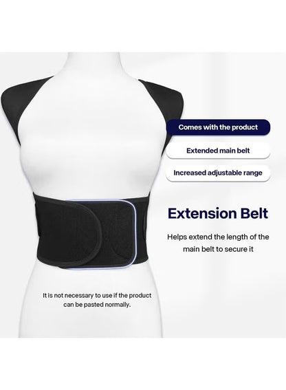 Back Brace Posture Corrector – Adjustable Shoulder & Spine Support for Pain Relief, Scoliosis & Body Alignment (Large)"