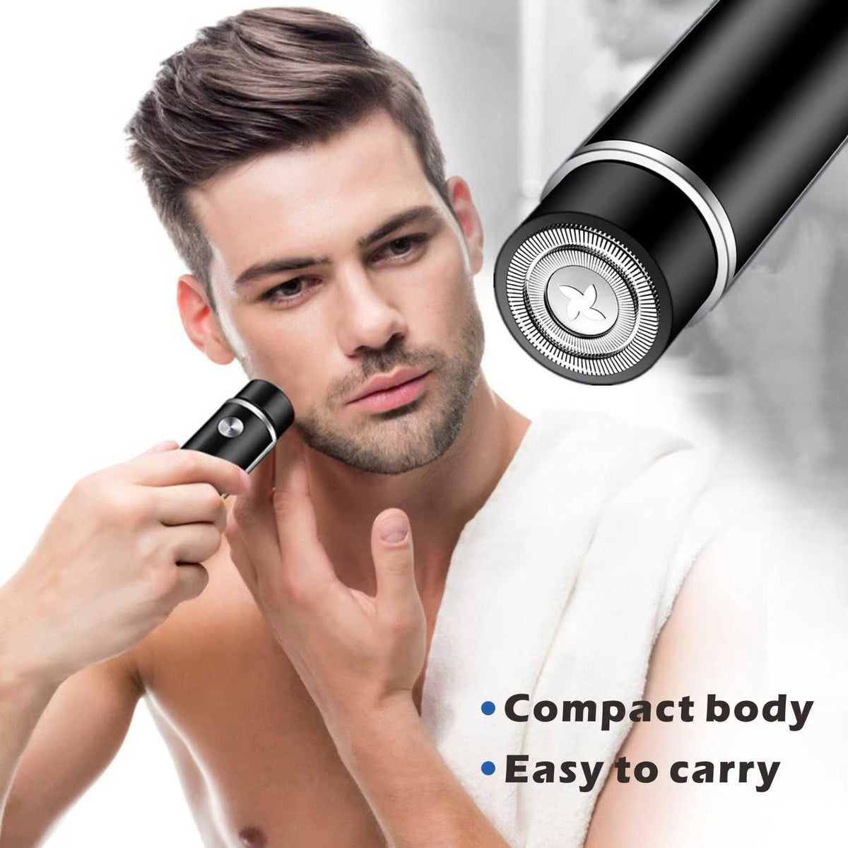 Mini Electric Shaver for Men Portable Electric Razor Beard